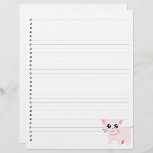 Roze munt letterhead (Voorkant / Achterkant)