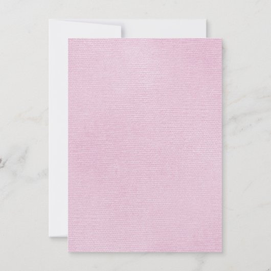  Roze Mustache Bash Kaart (Achterkant)