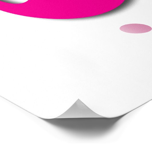 Roze Mustache, bovenste hoed en poster parels (Hoek)