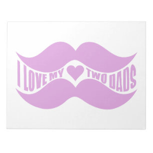 Roze Mustaches, aangepast blocnote