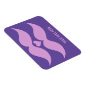 Roze Mustaches aangepaste magneet (Rechterzijde)