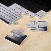 Roze muur - puzzel legpuzzel (Zijkant)