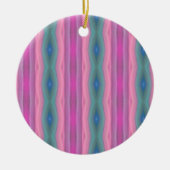 Roze muziek keramisch ornament (Voorkant)