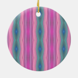 Roze muziek keramisch ornament