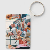 Roze muziek verbindt mensen Sleutelhanger (Achterkant)