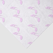 Roze Muzieknoten Tissuepapier (Detail)