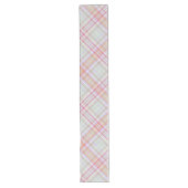 Roze 'n Groen Elegant Geometrisch Plakt Lange Tafelloper (Voorkant)