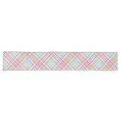 Roze 'n Groen Elegant Geometrisch Plakt Lange Tafelloper (Horizontaal)