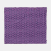 Roze naadloos patroon op donkere achtergrond fleece deken (Voorkant (Horizontaal))