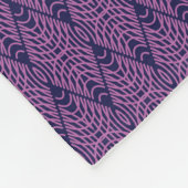 Roze naadloos patroon op donkere achtergrond fleece deken (Hoek)