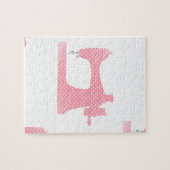 roze naaimachine legpuzzel (Horizontaal)