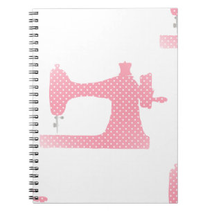roze naaimachine notitieboek