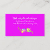  roze naaimachine visitekaartje (Achterkant)