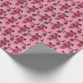 Roze naalden van 50 jaar cadeaupapier (Hoek)