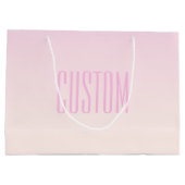 Roze naar Perzik Zonsondergang Ombre met Aanpasbar Groot Cadeauzakje (Achterkant)