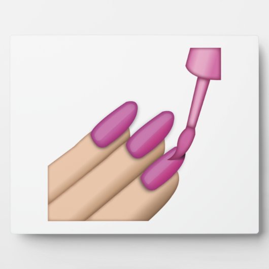 Roze Nail Pools - Emoji Fotoplaat (Voorkant)
