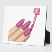 Roze Nail Pools - Emoji Fotoplaat (Zijkant)