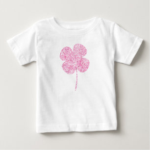 Roze namaak glittershamrock