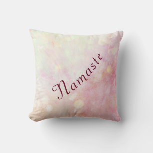 roze Namaste ontwerp Kussen