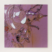 Roze namiddagtheeset legpuzzel (Horizontaal)