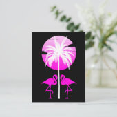 Roze Natuur Flamingo Briefkaart (Staand voorkant)