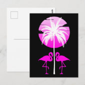 Roze Natuur Flamingo Briefkaart (Voorkant / Achterkant)