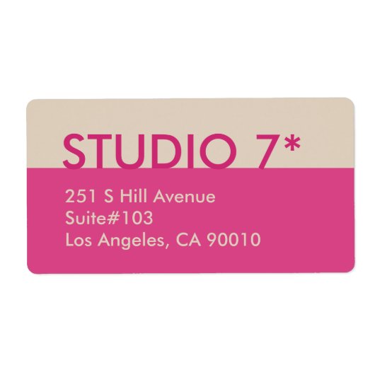 Roze - Natuurlijke reeks Etiket (Voorkant)