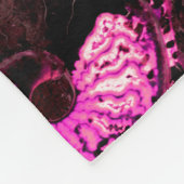 Roze Nautilus fossiel shell patroon Fleece Deken (Hoek)