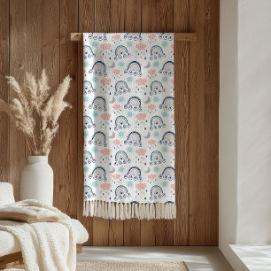 Roze Navy Dekbed Boho Cadeau voor Kleine Dromers Fleece Deken