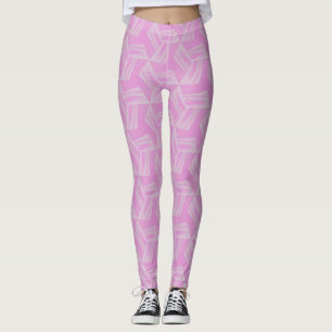 Roze Nebula Dromerige Stroom Naadloos Patroon Leggings