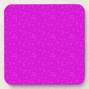 Roze neon bier onderzetter