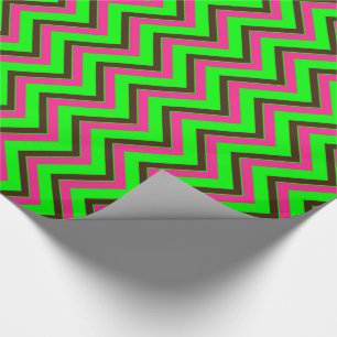 Roze-Neon-Brown-Coll-CHEVRON-07-GIFT WRAP PAPER Cadeaupapier