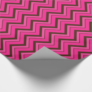 Roze-Neon-Brown-Coll-CHEVRON-09-GIFT WRAP PAPER Cadeaupapier