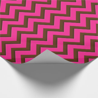 Roze-Neon-Brown-Coll-CHEVRON-13-GIFT WRAP PAPER Cadeaupapier