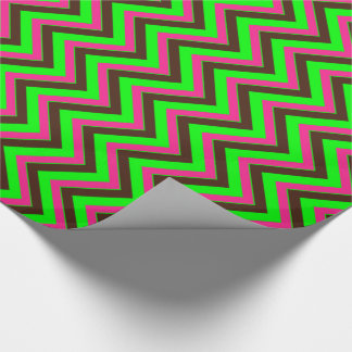 Roze-Neon-Brown-Coll-CHEVRON-15-GIFT WRAP PAPER Cadeaupapier
