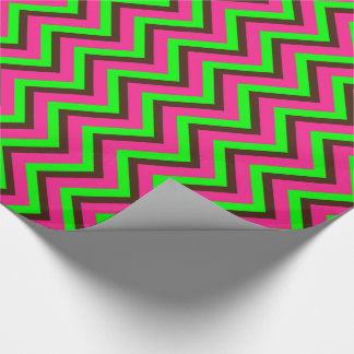 Roze-Neon-Brown-Coll-CHEVRON-17-GIFT WRAP PAPER Cadeaupapier