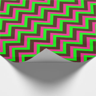 Roze-Neon-Brown-Coll-CHEVRON-19-GIFT WRAP PAPER Cadeaupapier