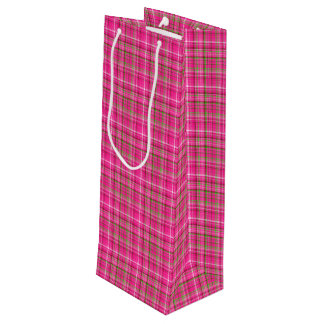 Roze-Neon-Brown Coll. Pset 05-WINE GIFT BAG Wijn Cadeautas
