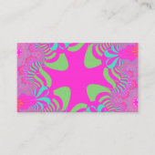 Roze Neon Cross Visitekaartje (Voorkant)