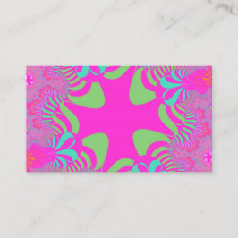 Roze Neon Cross Visitekaartje