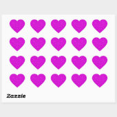Roze neon hart sticker (Vel)