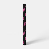 Roze Neon Lightning Bolt Patroon Samsung Galaxy Hoesje (Linkerkant)