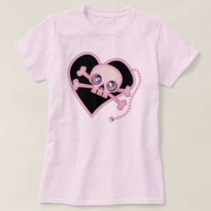 Roze Neon Skull T-shirt