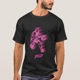 Roze Neon Speed Silhouette T-Shirt