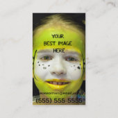 Roze neon visitekaartje (Achterkant)