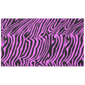 Roze neonkleurige zebrapatroon tafelkleed (Voorkant (Horizontaal))
