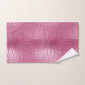 Roze Nep Alligator Dierenprint Bad Handdoek (Handdoek)