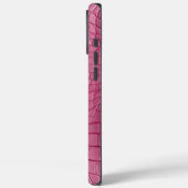 Roze Nep Alligator Dierenprint Case-Mate iPhone Case (Achterkant / Links)