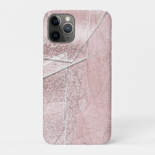 Roze nep glans Crystal Glass Glam  iPhone 11 Pro Hoesje