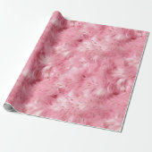 Roze nepbont cadeaupapier (Uitgerold)